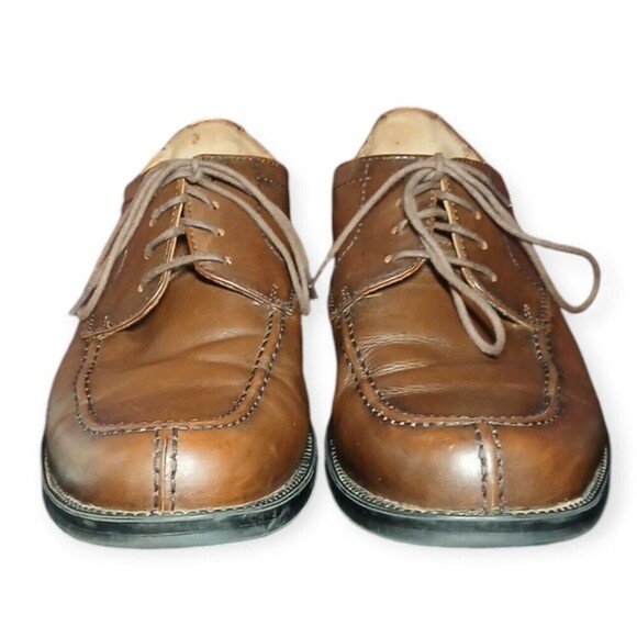 Dockers Premium Brown Leather Dress Shoes Men’s Size 8.5M - Picture 5 of 8